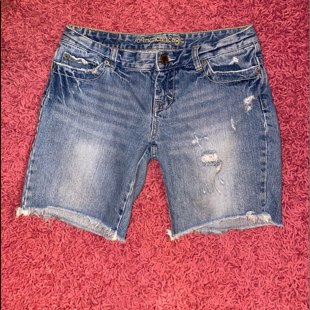 American Eagle Distressed Jean Shorts